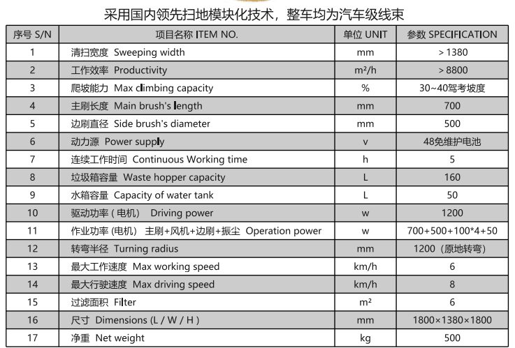 洁路宝驾驶西夏扫地机1400